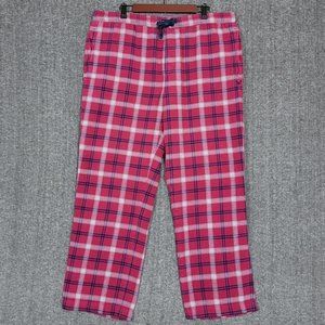 Crew Clothing Company Pajama Pants Mens XL Red Plaid Flannel Lounge 100% Cotton